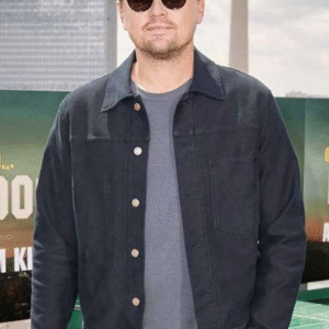 Leonardo DiCaprio Once Upon A Time In Hollywood Black Denim Jacket.