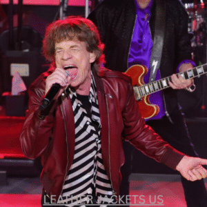 Rolling Stone Mick Jagger Leather JacketS